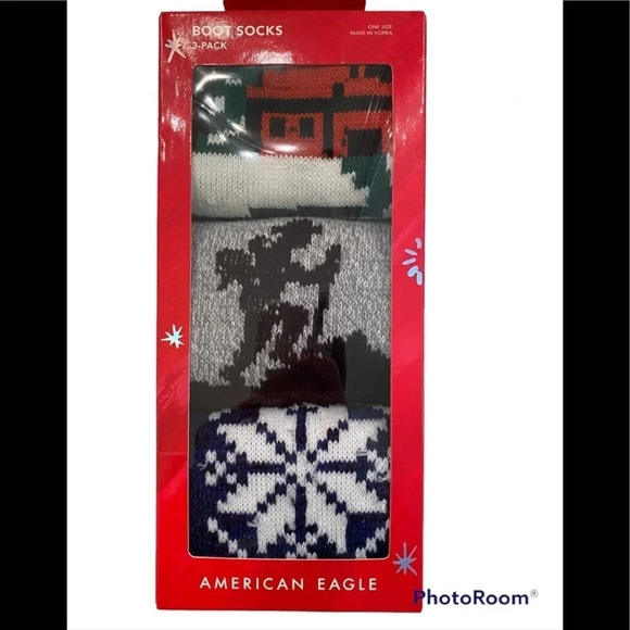 New in Box American Eagle Outfitters 3 Pack of Boot Socks - Picture 1 of 3